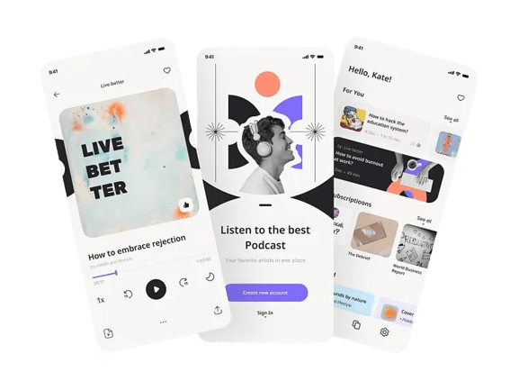 OnePod App Mockup